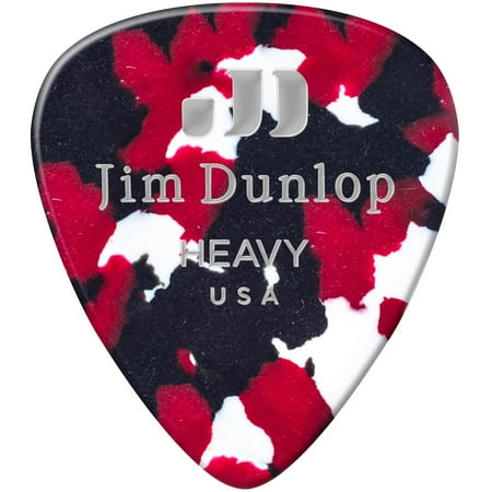 Jim Dunlop 483P Celluloid Guitar Pick 12 Pack Extra Heavy White